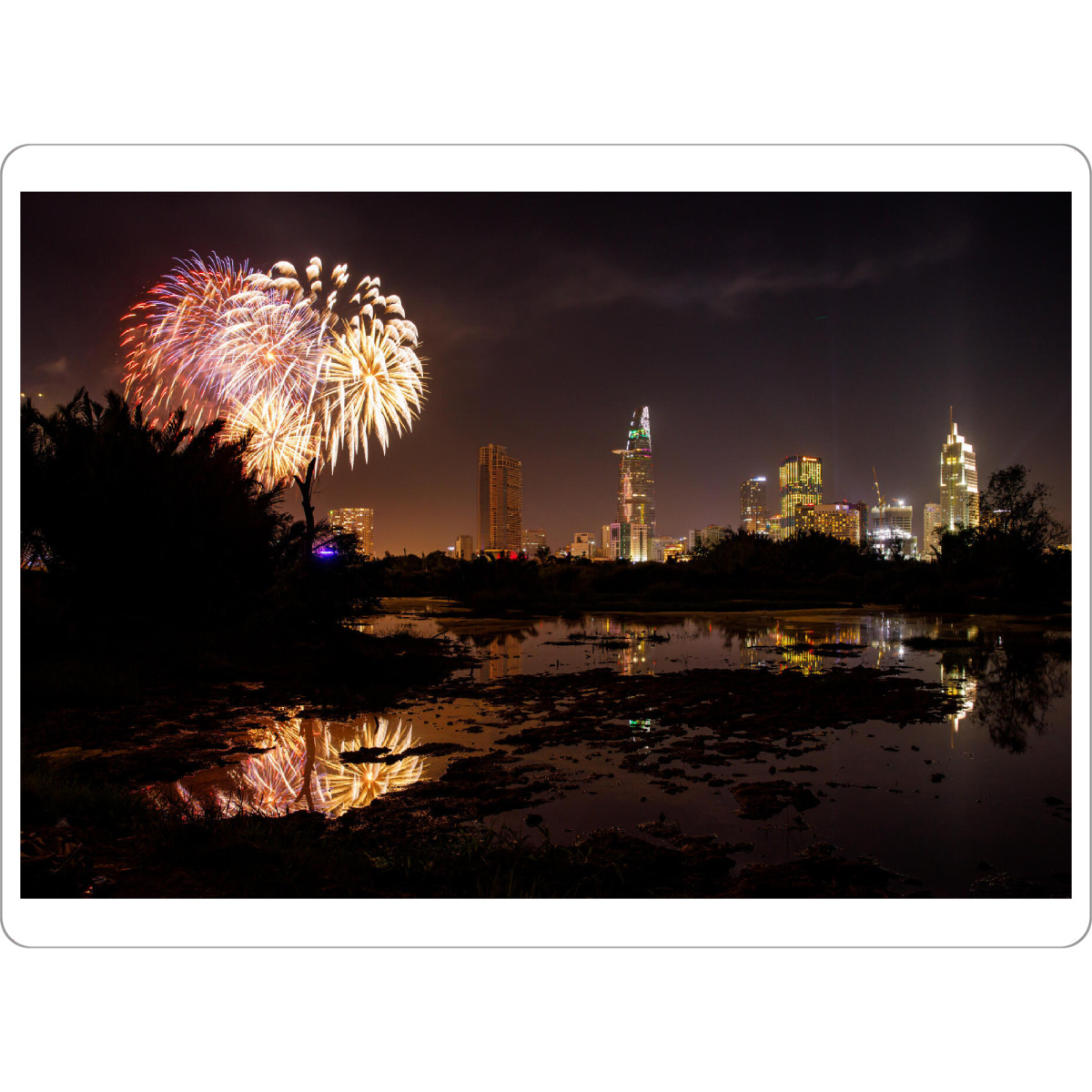 Tischset "Silvester in Saigon" artboxONE - Architektur,Reise / Asien