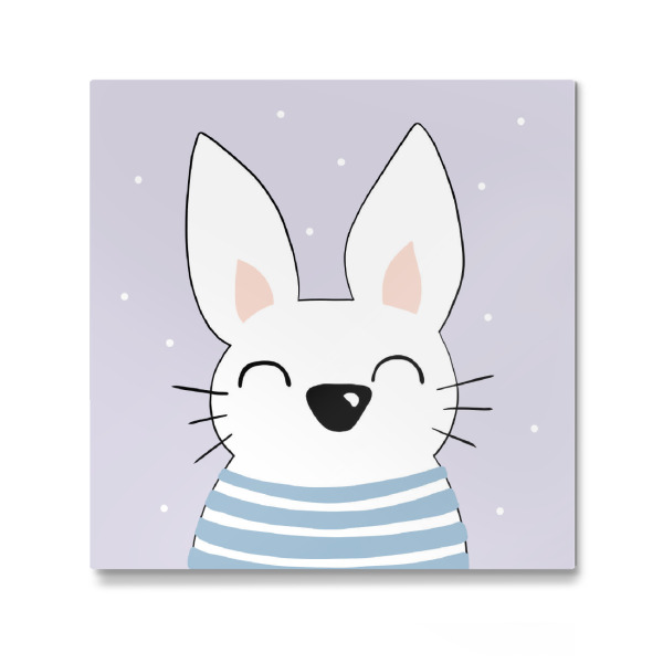 Galerie-Print "Glücklicher Hase" 30x30 cm artboxONE