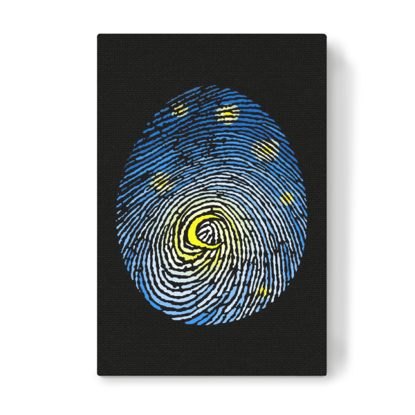 Leinwandbild "Aurora-Fingerabdruck" artboxONE - Galaxy