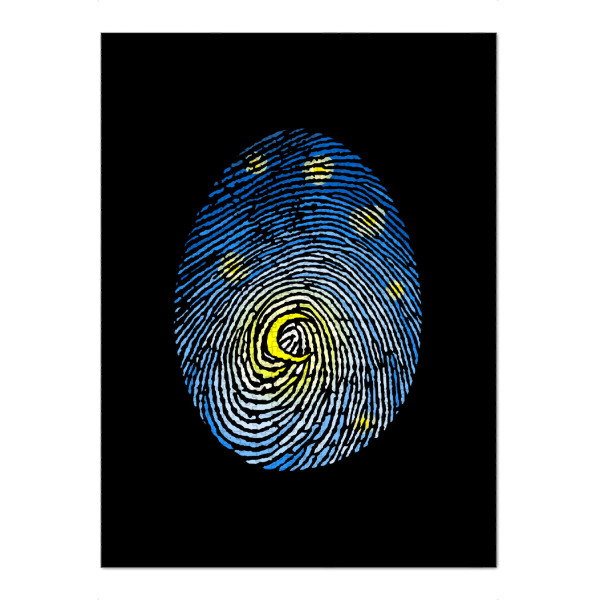 Puzzle Ravensburger "Aurora-Fingerabdruck" artboxONE - Galaxy