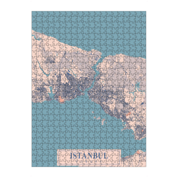 Puzzle Ravensburger "Istanbul Stadtplan" artboxONE - Städte / Istanbul,Kartografie