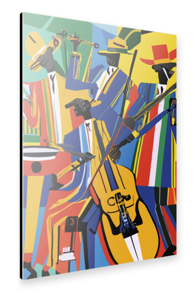 Alu-Dibond "Jazz band" 30x20 cm artboxONE