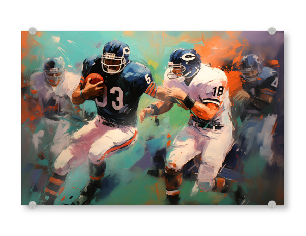 Acrylglasbild "Football Manschaft" artboxONE - Abstrakt,Menschen,Sport
