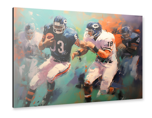 Alu-Dibond "Football Manschaft" 30x20 cm artboxONE