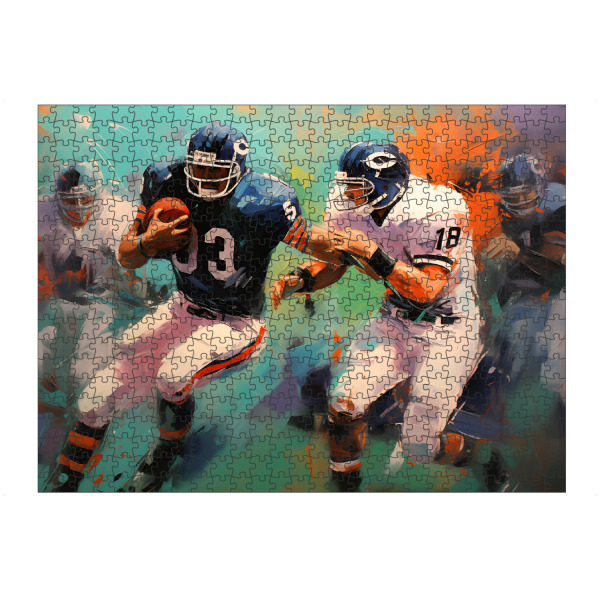 Puzzle Ravensburger "Football Manschaft" artboxONE - Abstrakt,Menschen,Sport
