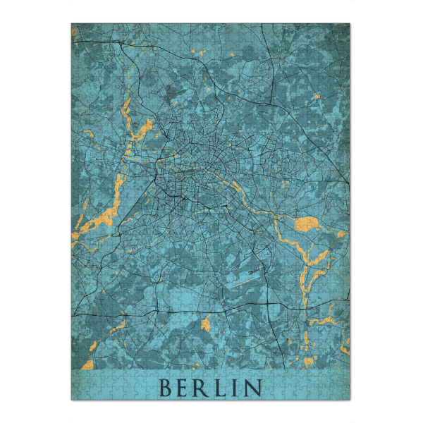 Puzzle Ravensburger "Berlin Retro CityMap" artboxONE - Städte / Berlin,Kartografie