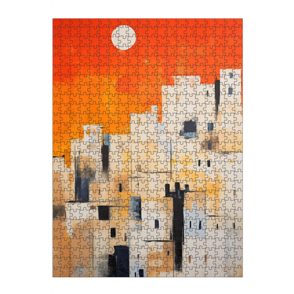artboxONE Puzzle "Abstrakte Wüstenstadt" artboxONE - Städte,Abstrakt,Architektur