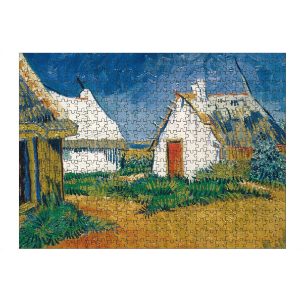 Puzzle Ravensburger "Weiße Hütten in Saintes-Maries" artboxONE - Reise,Architektur,Städte / Weitere,Für Mama,Für Papa