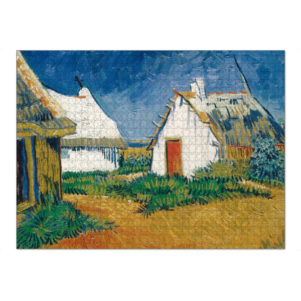 Puzzle Ravensburger "Weiße Hütten in Saintes-Maries" artboxONE - Reise,Architektur,Städte / Weitere,Für Mama,Für Papa
