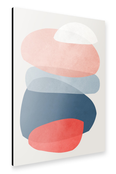 Alu-Dibond "Colorful shapes B" 30x20 cm artboxONE