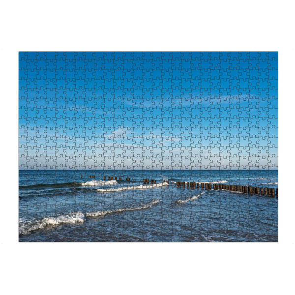 artboxONE Puzzle "Buhnen, Wellen, Ostsee" artboxONE - Natur,Reise,Reise / Strand und Meer