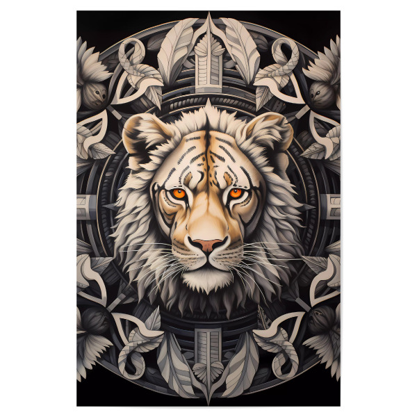 Poster "Mandala - Tiger - Namaste" artboxONE - Natur,Tiere,Abstrakt