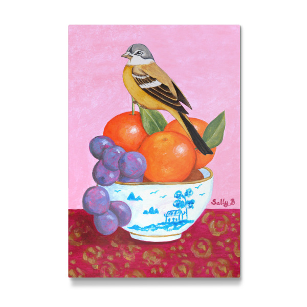 Galerie-Print "Chinoiserie - Vögel und Früchte" 30x20 cm artboxONE