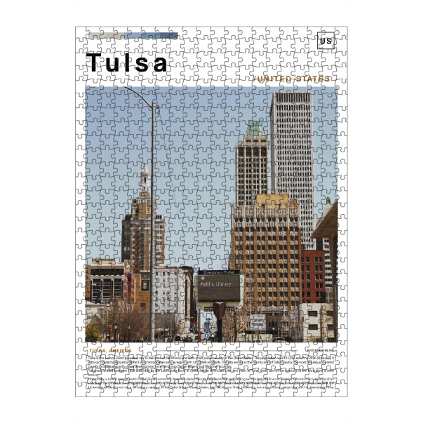 artboxONE Puzzle "Titelseite der Tulsa-Zeitung" artboxONE - Städte,Architektur