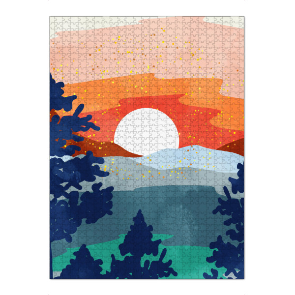 Puzzle Ravensburger "Ein magischer Sonnenuntergang" artboxONE - Natur,Reise
