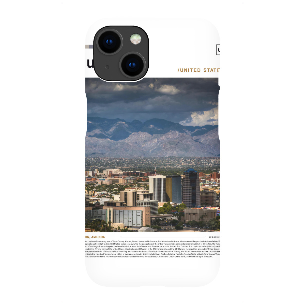 iPhone "Tucson-Zeitungscover" Premium-Case Handyhülle artboxONE