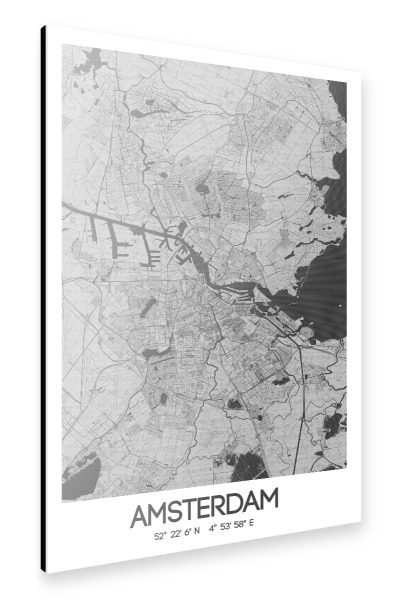 Alu-Dibond "Amsterdam mit Bleistift" 30x20 cm artboxONE