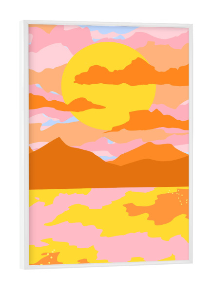 Poster mit weißem Rahmen "Farben des Himmels" artboxONE - Natur
