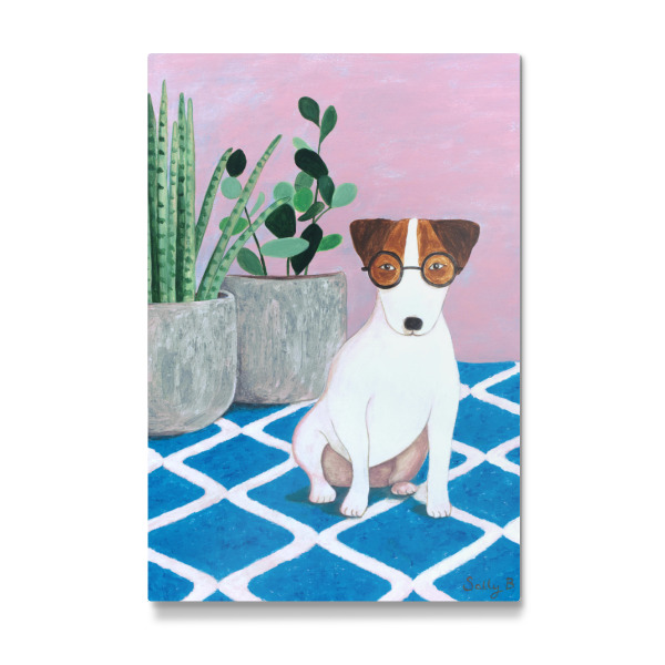 Galerie-Print "Jack Russell und Pflanzen" 30x20 cm artboxONE