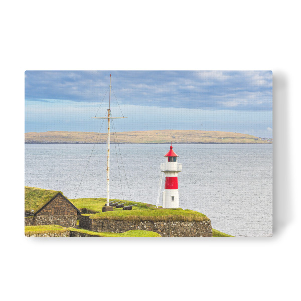 Leinwandbild "Leuchtturm in Tórshavn" artboxONE - Natur,Reise,Architektur,Reise / Strand und Meer