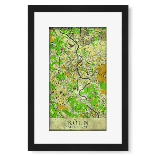 Köln Vintage City Map