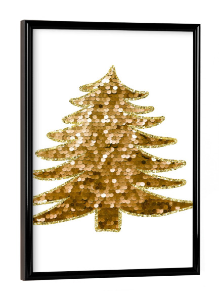 Poster mit schwarzem Rahmen "Weihnachtsbaum-Design" artboxONE - Abstrakt,Weihnachten