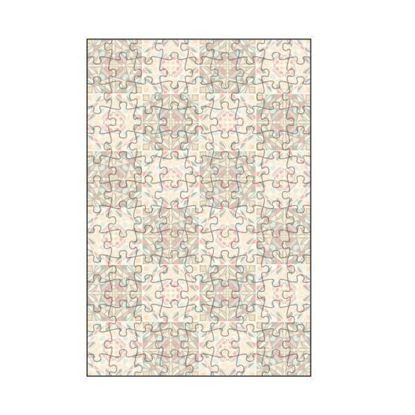 artboxONE Puzzle "Kaleido-Glasfliesen" artboxONE - Abstrakt,Geometrie - Fliesen,Wandfliesen,Buntglas,Kaleidoskop,Jugendstil,Art deco,Küchenfliesen