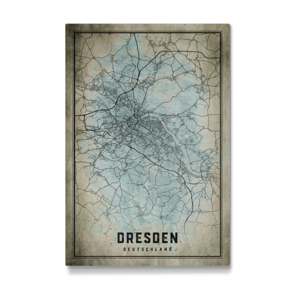 Galerie-Print "Dresden als Vintage Stadtplan" 30x20 cm artboxONE