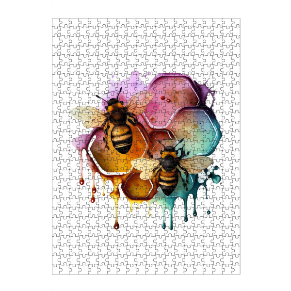 Puzzle Ravensburger "Illustration einer Honigbiene" artboxONE - Natur,Tiere,Fashion,Lustig