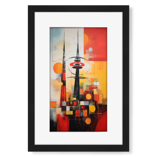 Abstrakte Berliner Skyline