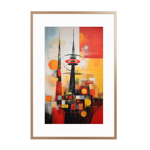Abstrakte Berliner Skyline