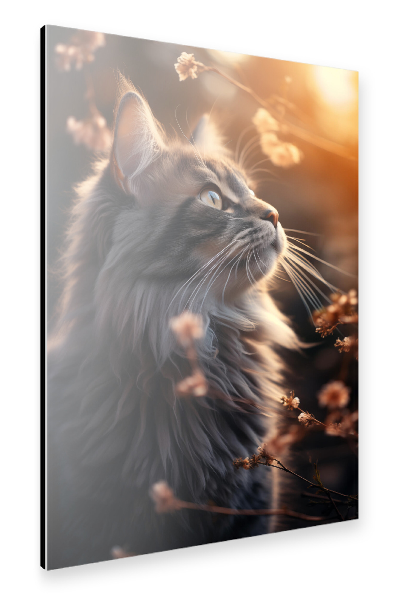 Alu-Dibond "Katze im Sonnenschein" 75x50 cm artboxONE