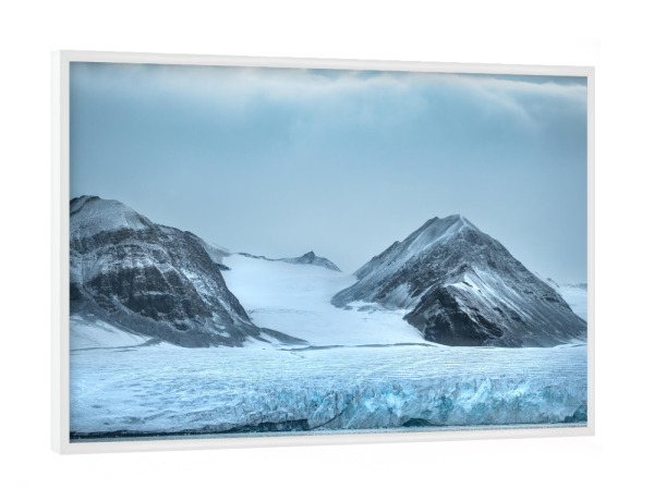 Poster mit weißem Rahmen "Svalbard Gletscher" artboxONE - Natur,Reise