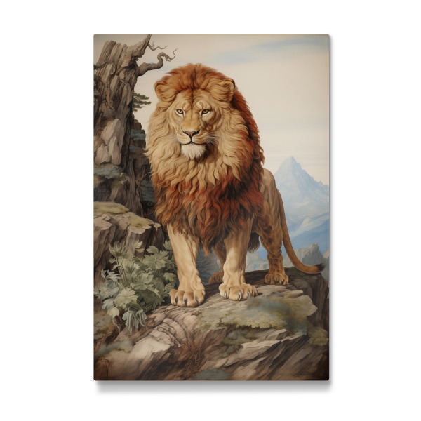 Galerie-Print "Löwe in der Wildnis" 75x50 cm artboxONE