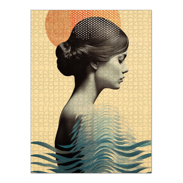 Puzzle Ravensburger "Surreal Water" artboxONE - Abstrakt,Menschen,Geometrie