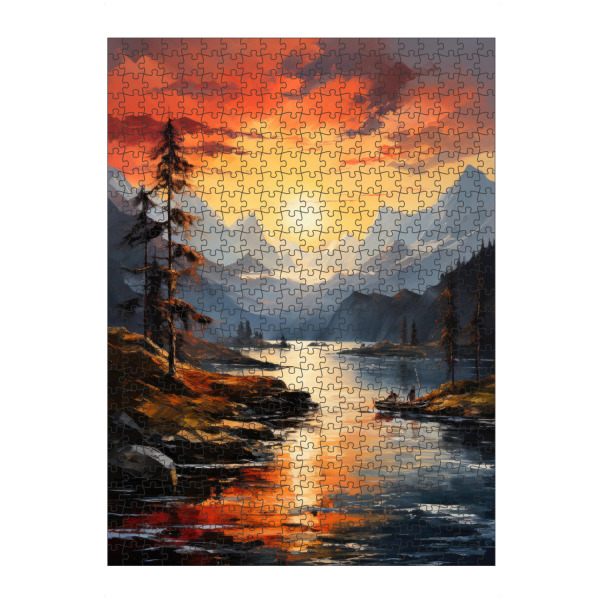 Puzzle Ravensburger "Alpen Sonnenuntergang" artboxONE - Natur,Reise