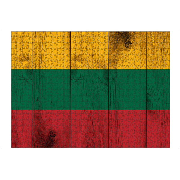 Puzzle Ravensburger "Litauen Vintage Flag" artboxONE - Reise,Reise / Länder