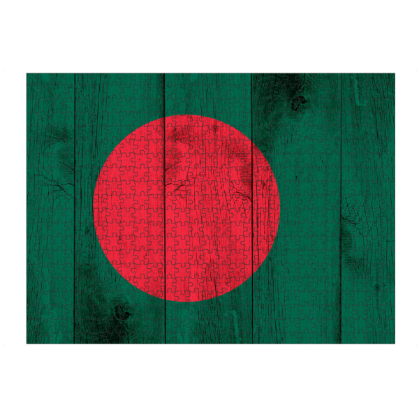 Puzzle Ravensburger "Bangladesh Flag" artboxONE - Reise,Reise / Asien,Reise / Länder