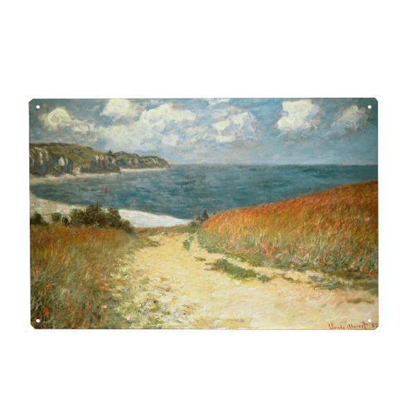 Metall Poster "Weizenfelder bei Pourville" artboxONE - Natur,Reise,Reise / Länder,Für Mama,Für Papa