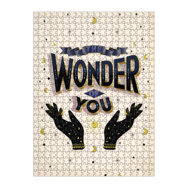 Puzzle Ravensburger "Believe in the wonder of you" artboxONE - Typografie,Liebe