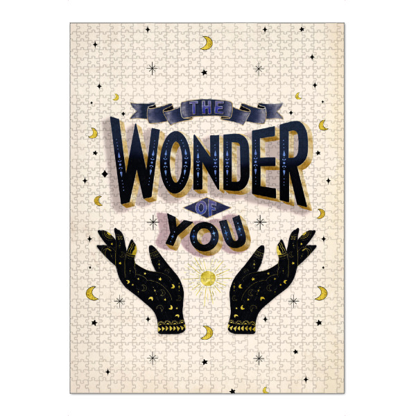 Puzzle Ravensburger "Believe in the wonder of you" artboxONE - Typografie,Liebe
