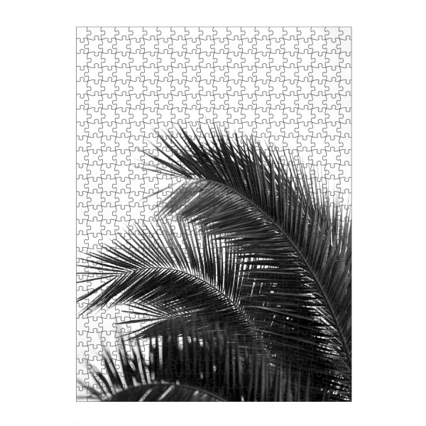 artboxONE Puzzle "Palme schwarz-weiß" artboxONE - Natur,Reise,Floral,Schwarzweiß