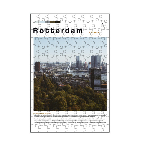 artboxONE Puzzle "Titelblatt der Rotterdamer Zeitung" artboxONE - Städte,Architektur