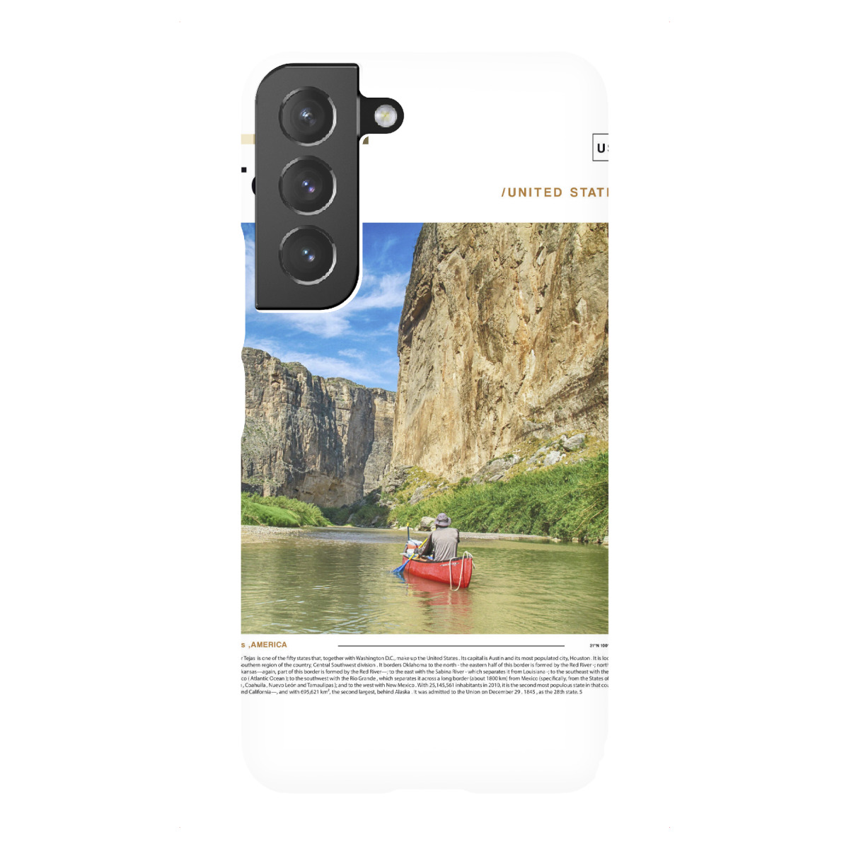 "Texas-Zeitungscover-b"für Samsung Galaxy - Premium-Case Handyhülle artboxONE