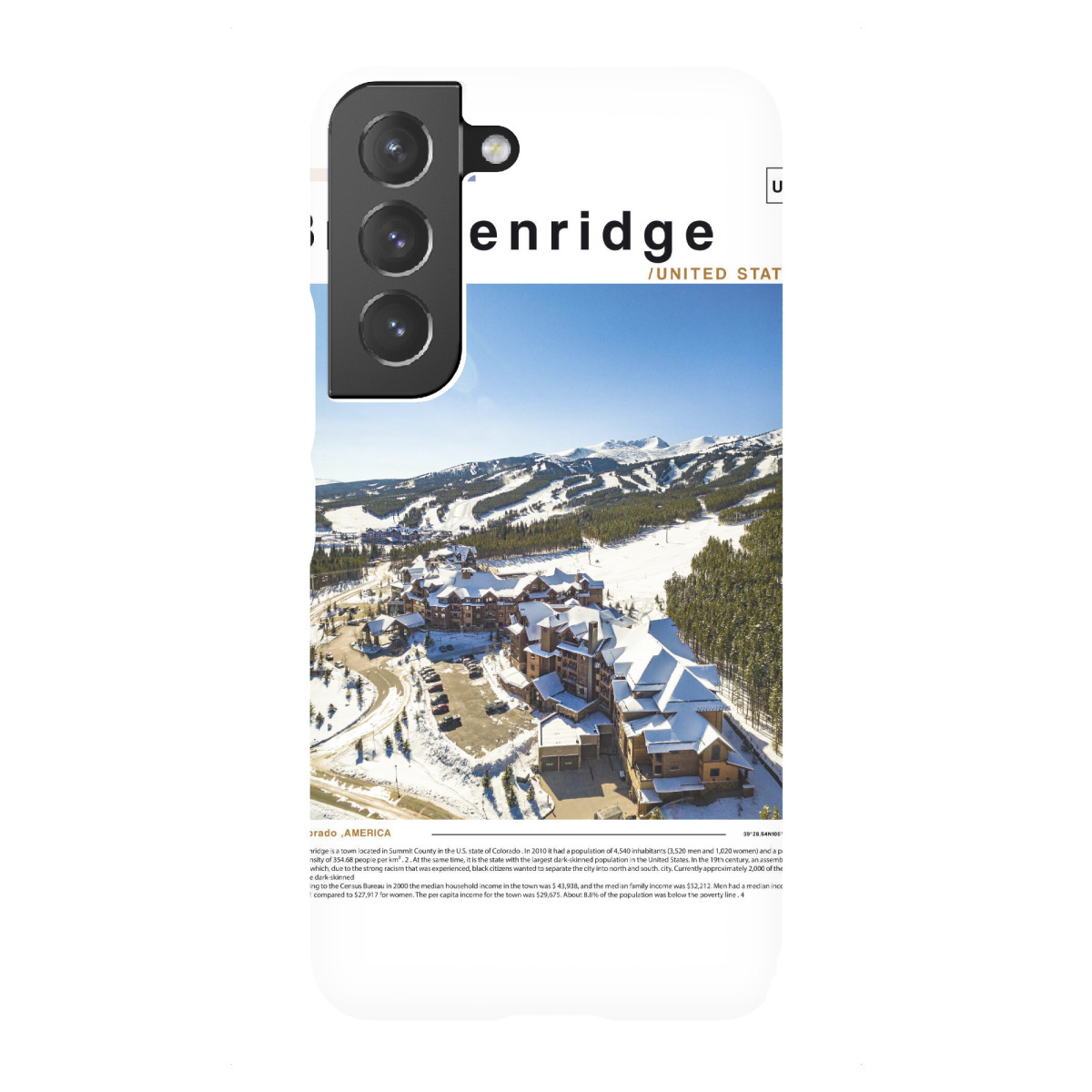 "Breckenridge-Zeitungscover"für Samsung Galaxy - Premium-Case Handyhülle artboxONE