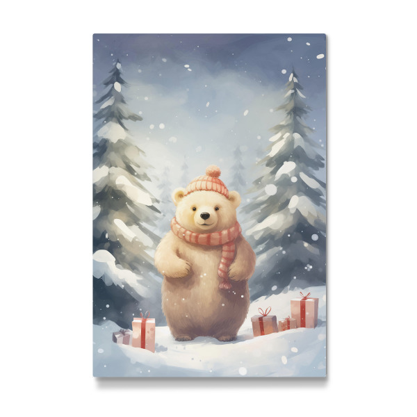 Galerie-Print "Weihnachts-Eisbär" 30x20 cm artboxONE