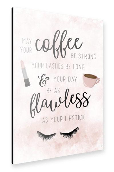 Alu-Dibond "Möge dein Kaffee sein" 30x20 cm artboxONE