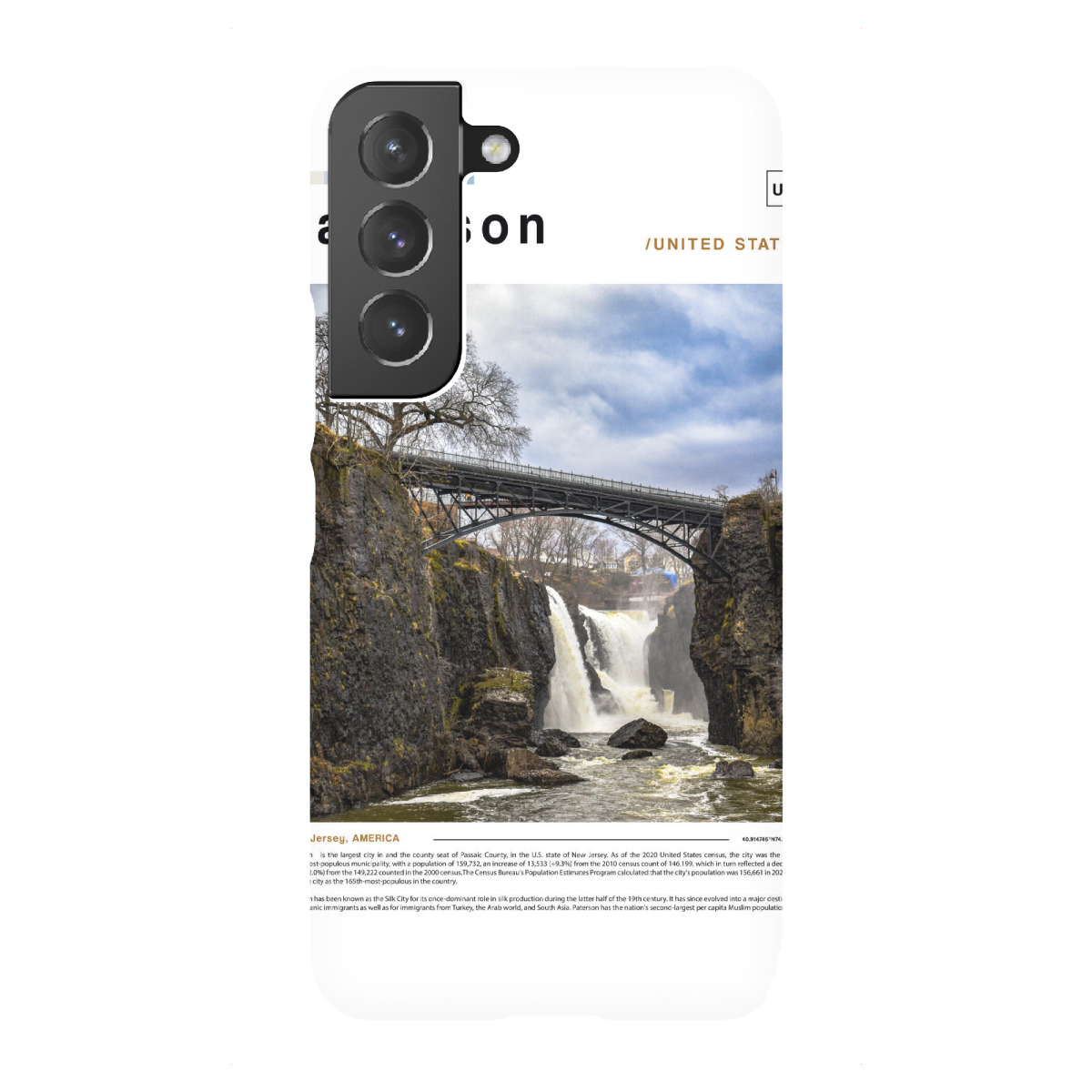 "Paterson-Zeitungscover"für Samsung Galaxy - Premium-Case Handyhülle artboxONE