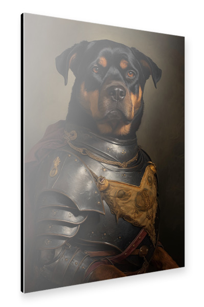 Alu-Dibond "Rottweiler-Hunderitter" 30x20 cm artboxONE