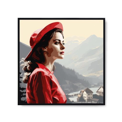 WOMAN IN THE MOUNTAIN